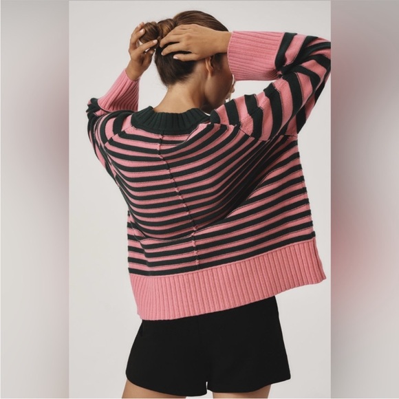 Anthropologie The Chandler Crew-Neck Relaxed Pullover Sweater - Picture 3 of 12